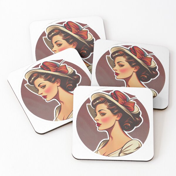 Artikelvorschau, Beautiful Lady Vintage Style Colored entworfen und verkauft von MrBadDream.