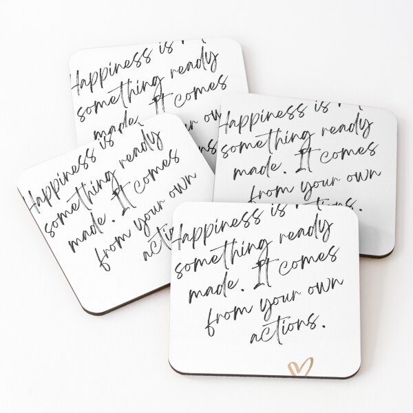Item preview, Motivational Quote with Handwritten Style and Gold Heart on White Background designed and sold by Animals Wearing Glasses.