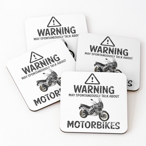 Item preview, WARNING, May Spontaneously Talk About My Africa Twin designed and sold by ianearthcore.