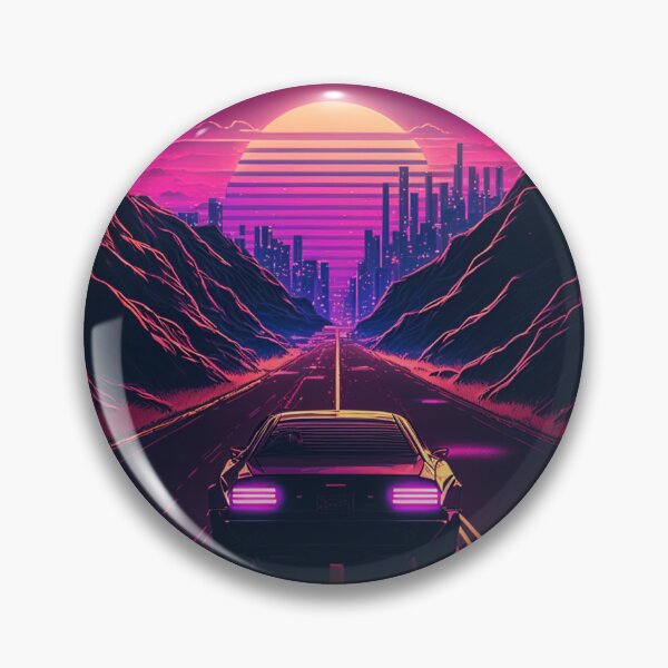 Item preview, Retro Synthwave Future Highway 80s designed and sold by RESToRAPTOR.