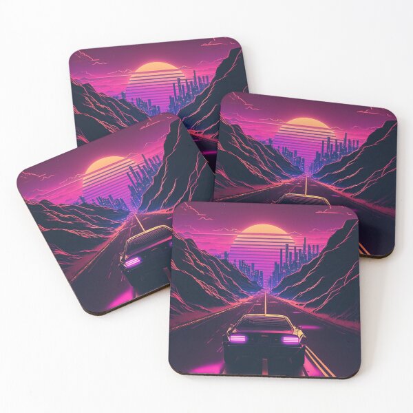 Item preview, Retro Synthwave Future Highway 80s designed and sold by RESToRAPTOR.
