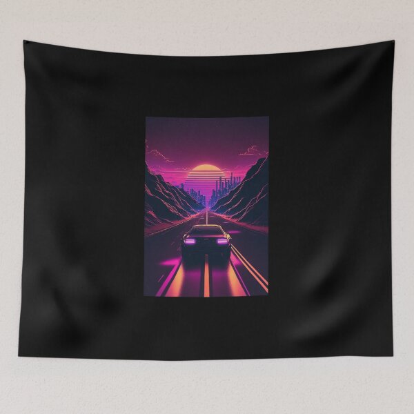 Item preview, Retro Synthwave Future Highway 80s designed and sold by RESToRAPTOR.