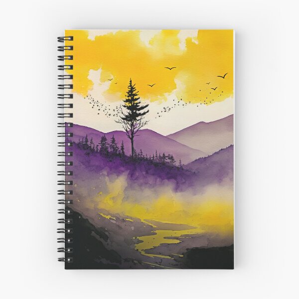 Item preview, Watercolour Nonbinary Landscape Pride Flag designed and sold by Pridish.