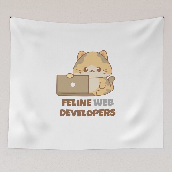 Item preview, Feline Web Developers Cat designed and sold by Pixel4Art.