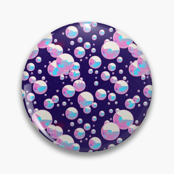 Artikelvorschau, 8 Bit Vaporwave Bubbles - Retro 80s Bubblegum Pattern entworfen und verkauft von Fine Prints.