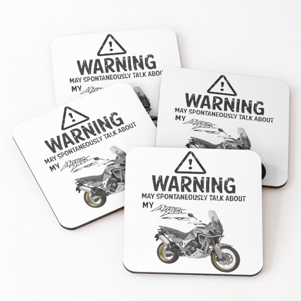 Item preview, WARNING, May Spontaneously Talk About My Africa Twin 2 designed and sold by ianearthcore.