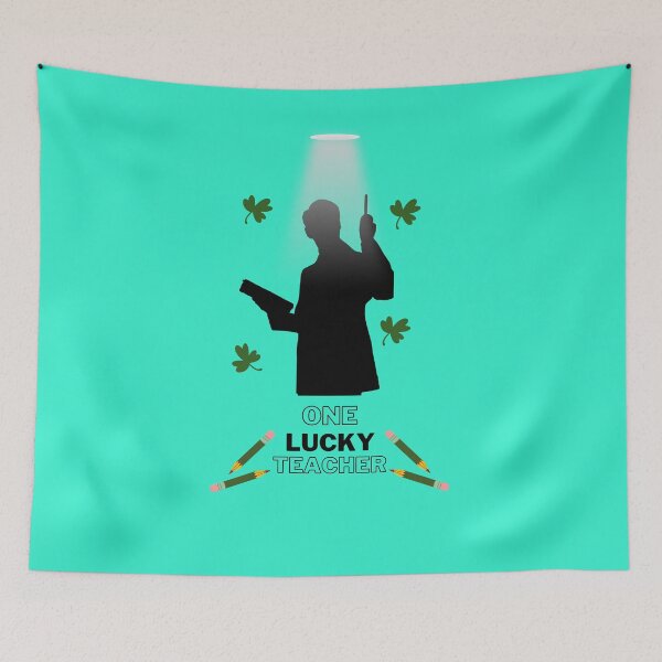 Item preview, St Patricks Day Rainbow One Lucky Teacher designed and sold by CREATIVELEANS ⭐️⭐️⭐️⭐️⭐️.