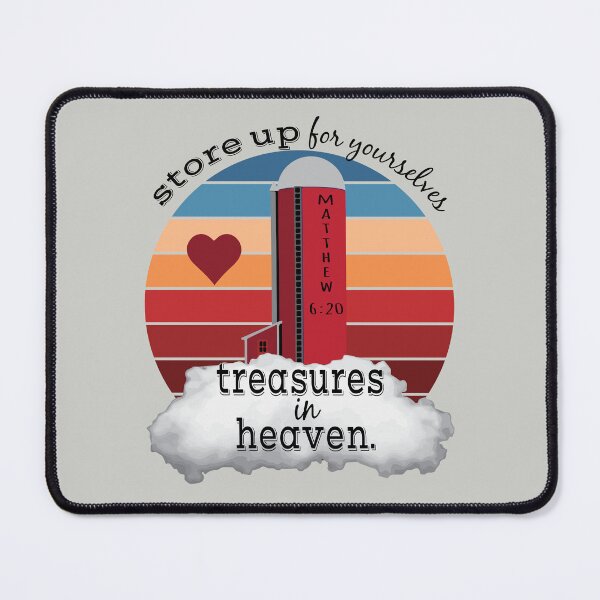 Item preview, treasures in heaven bible verse design designed and sold by EdifiedExpressions.