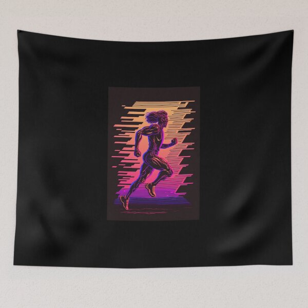 Item preview, Retro Synthwave Runner 80s designed and sold by RESToRAPTOR.