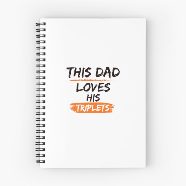 Item preview, This dad loves his triplets, funny dad gift idea designed and sold by HelenaPrints.