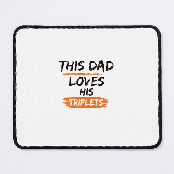 Item preview, This dad loves his triplets, funny dad gift idea designed and sold by HelenaPrints.