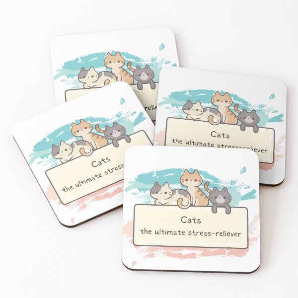 Item preview, Cats the ultimate stress-reliever designed and sold by Pixel4Art.
