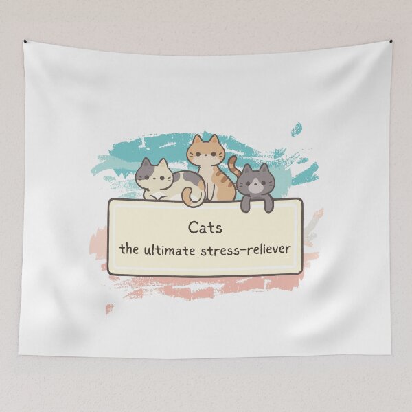 Item preview, Cats the ultimate stress-reliever designed and sold by Pixel4Art.