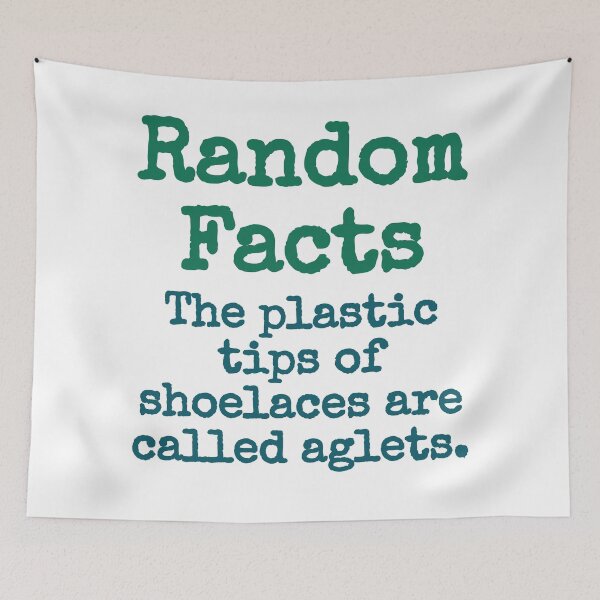 Item preview, The Plastic Tips Of Shoelaces Are Called Aglets - Trivia Fact designed and sold by CrankyOldDude.