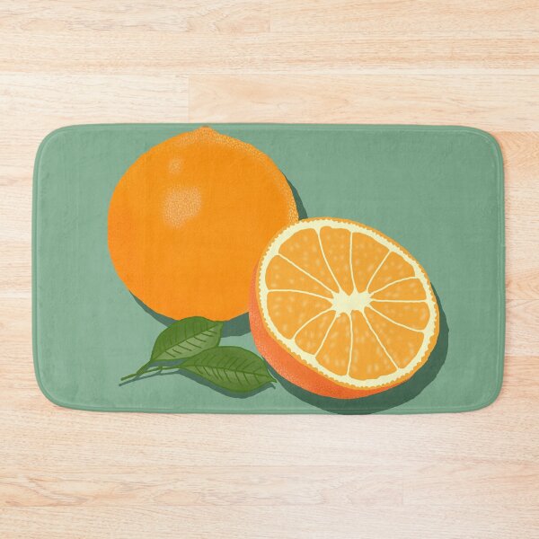 Item preview, ARANCIA Illustration of an orange with leaves designed and sold by Posteria.