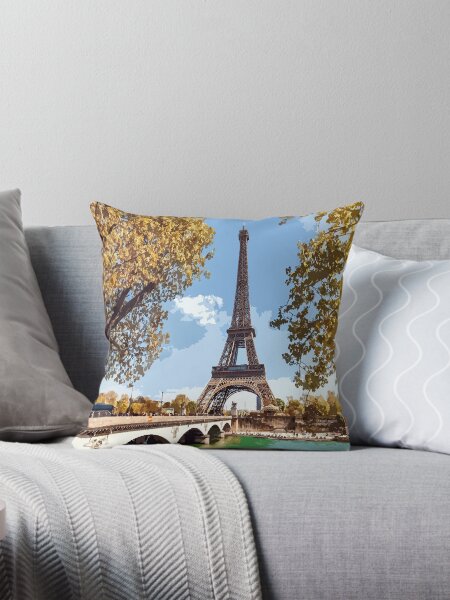 Eiffel Tower Pillows Cushions for Sale Redbubble