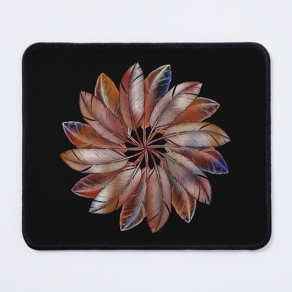 Item preview, Reddish brown Feather Mandala designed and sold by DaveDanchuk.