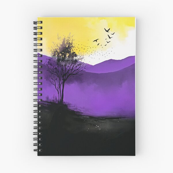 Item preview, Nonbinary Watercolor Landscape designed and sold by Pridish.