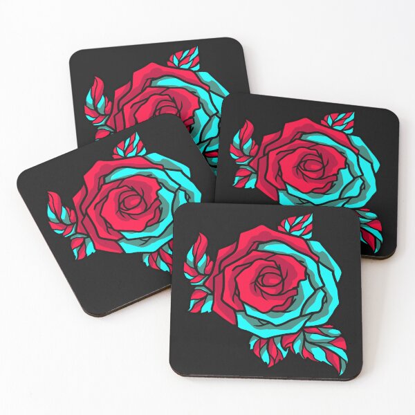 Item preview, rose Stained glass art designed and sold by seekrame.