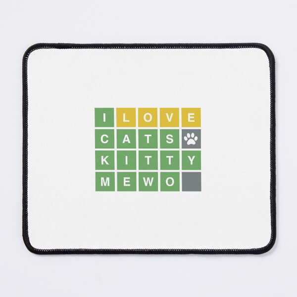 Item preview, wordle cat designed and sold by Mqyou.