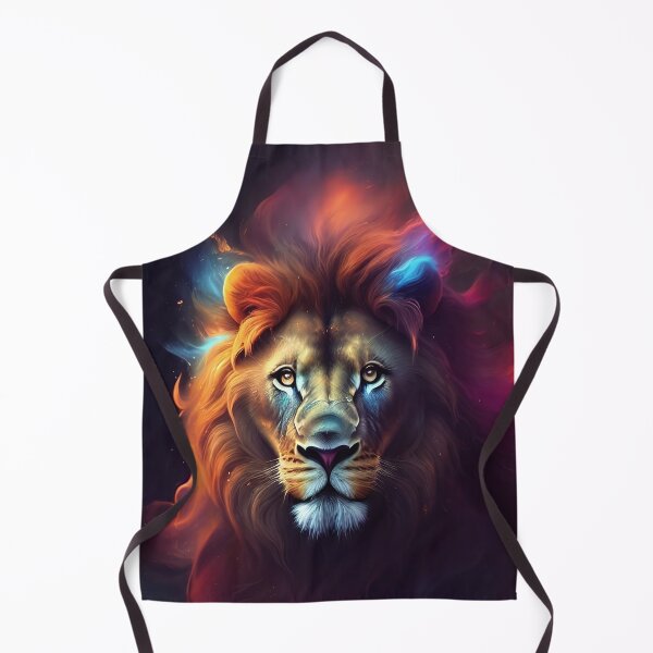 Item preview, Abstract Wall Art Lion Digital Art Print designed and sold by Azayda Designs.