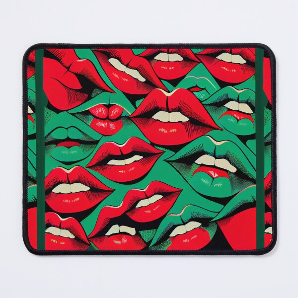 Item preview, Red Hot Lips Kissing Pattern 1 designed and sold by MLArtifex.