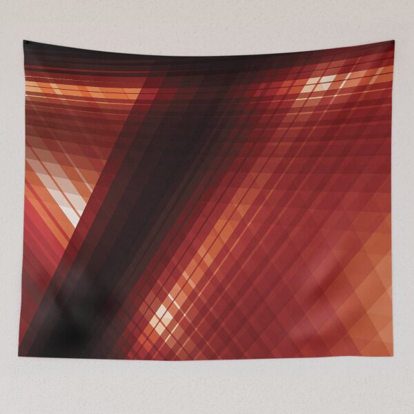 Aperçu de l'œuvre Art abstrait des lignes rouges créée et vendue par Bruce ALMIGHTY Baker.