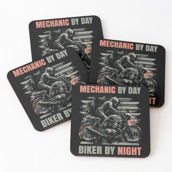 Item preview, Mechanic By Day Biker By Night designed and sold by Hapoel.