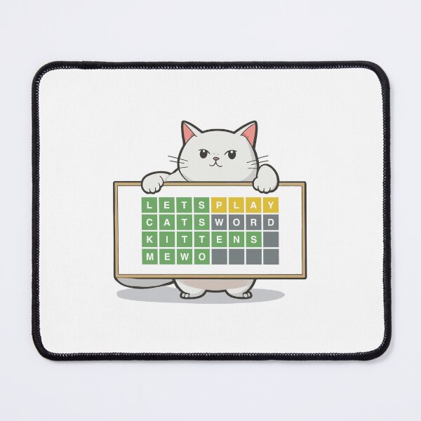 Item preview, wordle cat designed and sold by Mqyou.