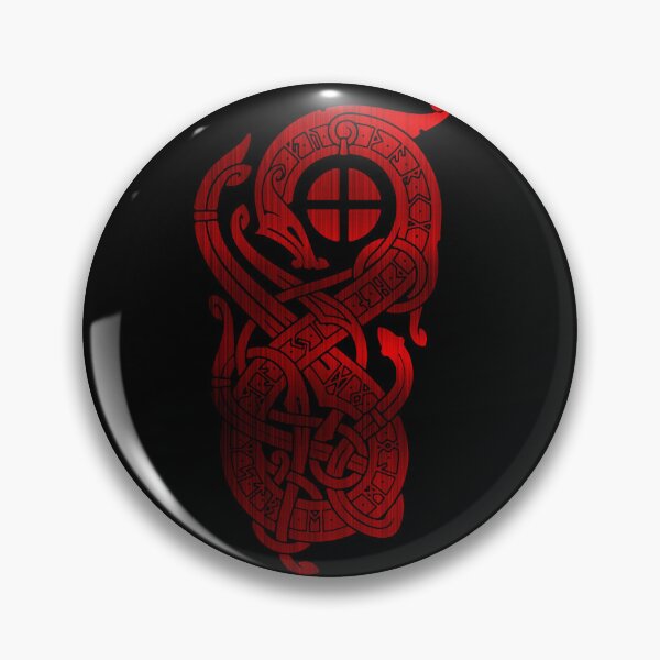 Item preview, Red Dragon Fafnir, Vikings Symbols Valhalla designed and sold by amazinGraphic.