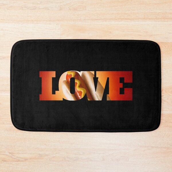 Item preview, I Love to Eat Hot Dogs - Hot Dog with Mustard Design designed and sold by MagicalFun.