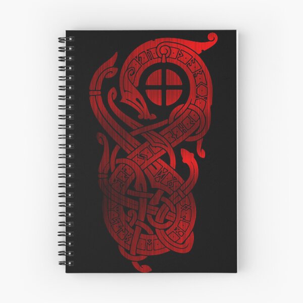 Item preview, Red Dragon Fafnir, Vikings Symbols Valhalla designed and sold by amazinGraphic.