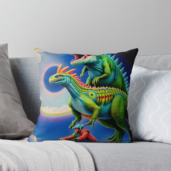Item preview, Dinosaur riding bike Illustration / GTIllustration025 designed and sold by Grafititee.
