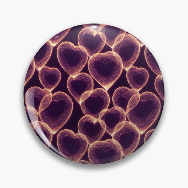 Artikelvorschau, Luminous Love Hearts - Retro Valentine Bubble Pattern entworfen und verkauft von Fine Prints.