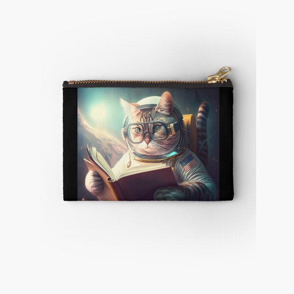 Item preview, Cat redaing in space  designed and sold by fattim3.