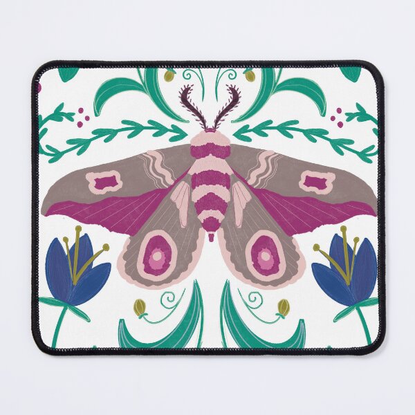 Item preview, Whimsical Moth Art Print designed and sold by DesignedByMorgi.