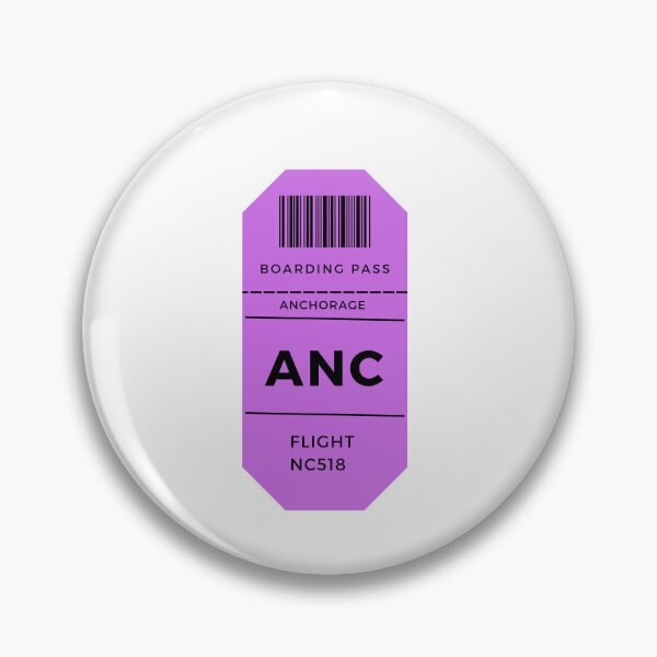 Item preview, Anchorage Plane Ticket designed and sold by erion-store.