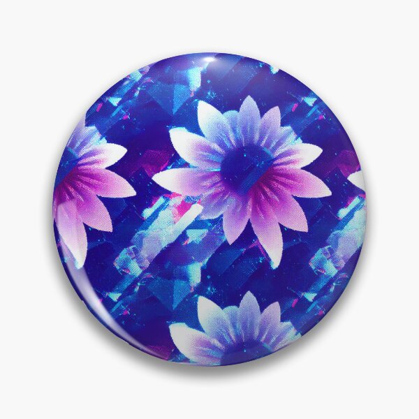 Artikelvorschau, Crystal Flowers - Retro Vaporwave Lightpainting Floral Pattern entworfen und verkauft von Fine Prints.