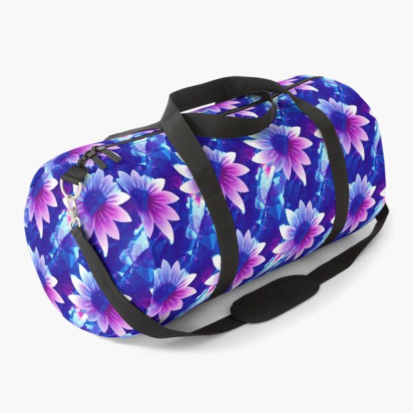 Item preview, Crystal Flowers - Retro Vaporwave Lightpainting Floral Pattern designed and sold by Fine Prints.