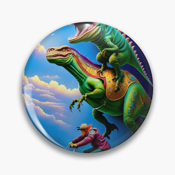 Item preview, Dinosaur riding bike Illustration / GTIllustration026 designed and sold by Grafititee.