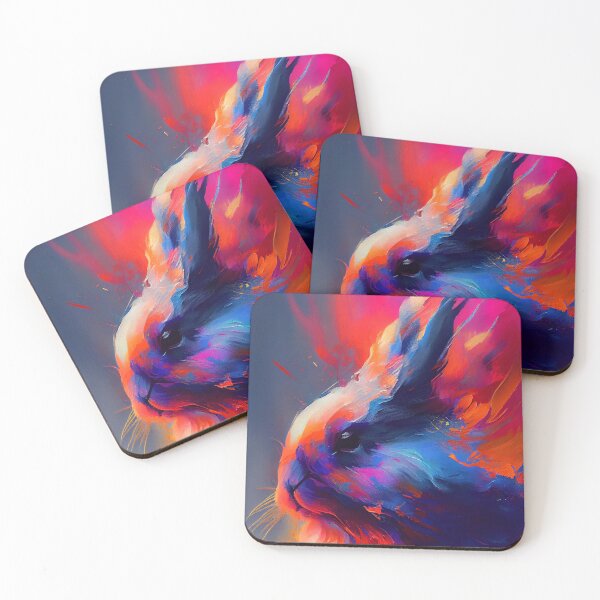 Item preview, Holland Lop Bunny Abstract Portrait designed and sold by triplethedot.