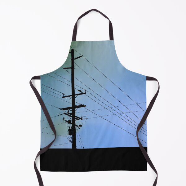 Item preview, Electricity wires pylon blue landscape  designed and sold by TinyArtCorner.