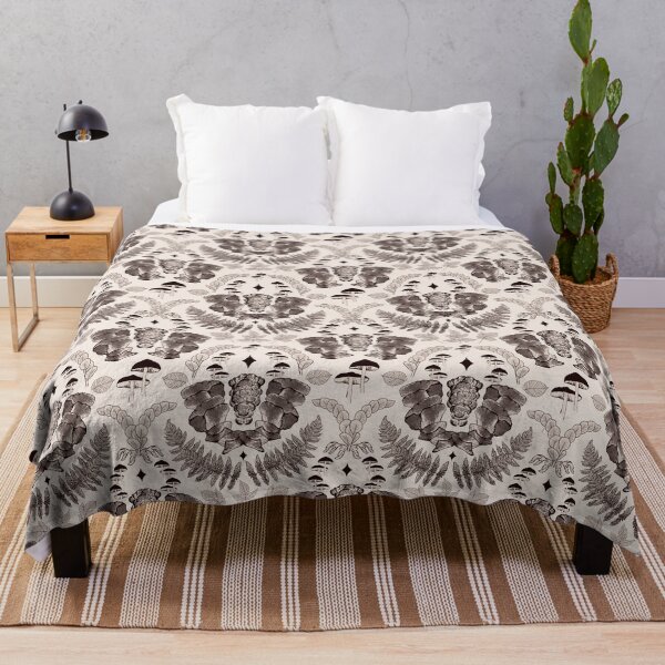 Item preview, Damask mushrooms - neutral tones designed and sold by LucyFaulke.