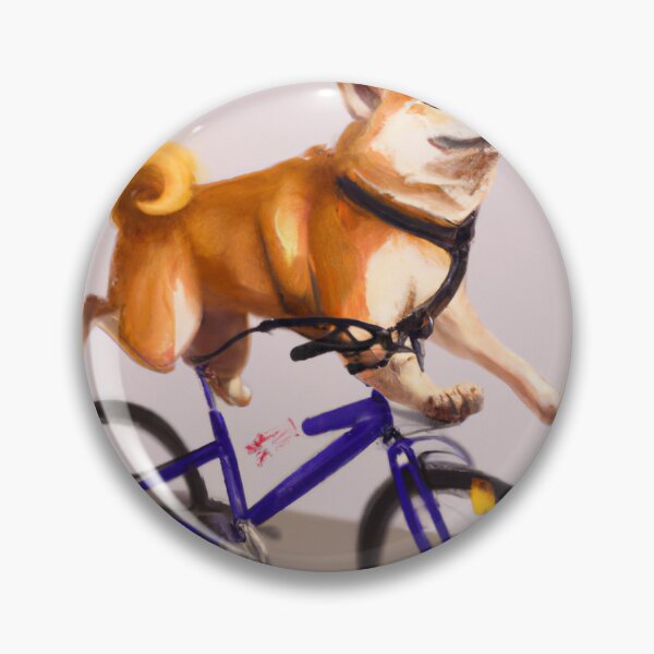 Item preview, Shiba Inu Ride the bike  designed and sold by Capybara-2137.