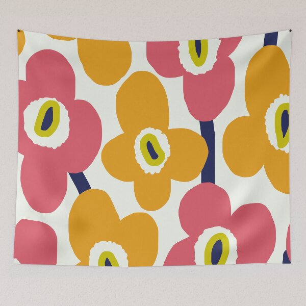 Item preview, Iconic Modern Scandinavian Garden in Pink and Orange designed and sold by Deutschic.