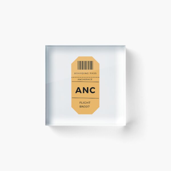 Item preview, Anchorage Plane Ticket designed and sold by erion-store.