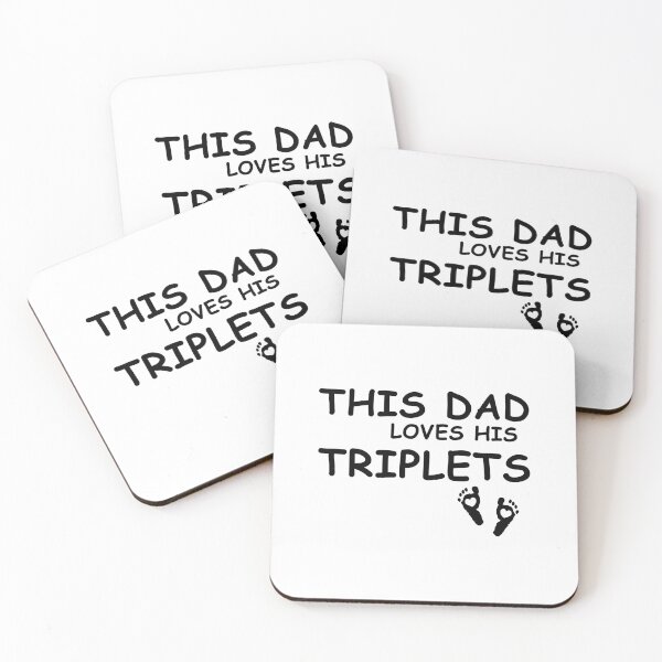 Item preview, THIS DAD LOVES HIS TRIPLETS GIFT FOR DAD AND HUSBAND designed and sold by EditorArt.