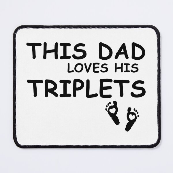 Item preview, THIS DAD LOVES HIS TRIPLETS GIFT FOR DAD AND HUSBAND designed and sold by EditorArt.
