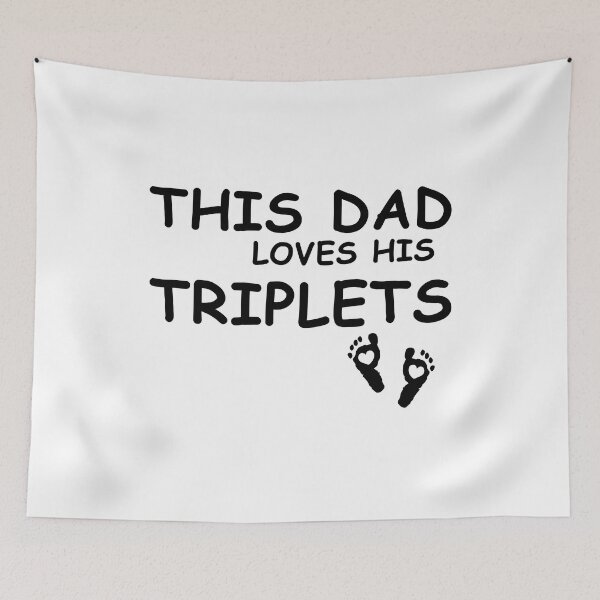 Item preview, THIS DAD LOVES HIS TRIPLETS GIFT FOR DAD AND HUSBAND designed and sold by EditorArt.