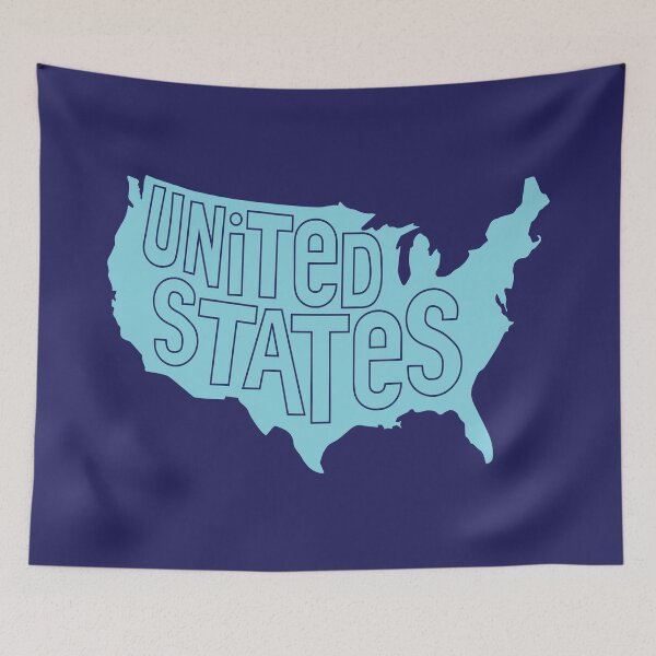 Item preview, Blue United States Map designed and sold by chcdesign.